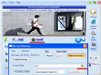 Webcam Recording software